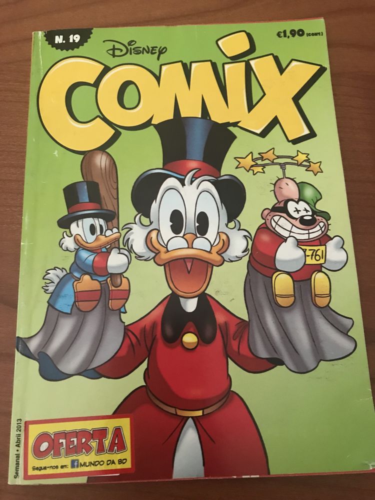 3 livros de Banda desenhada Comix