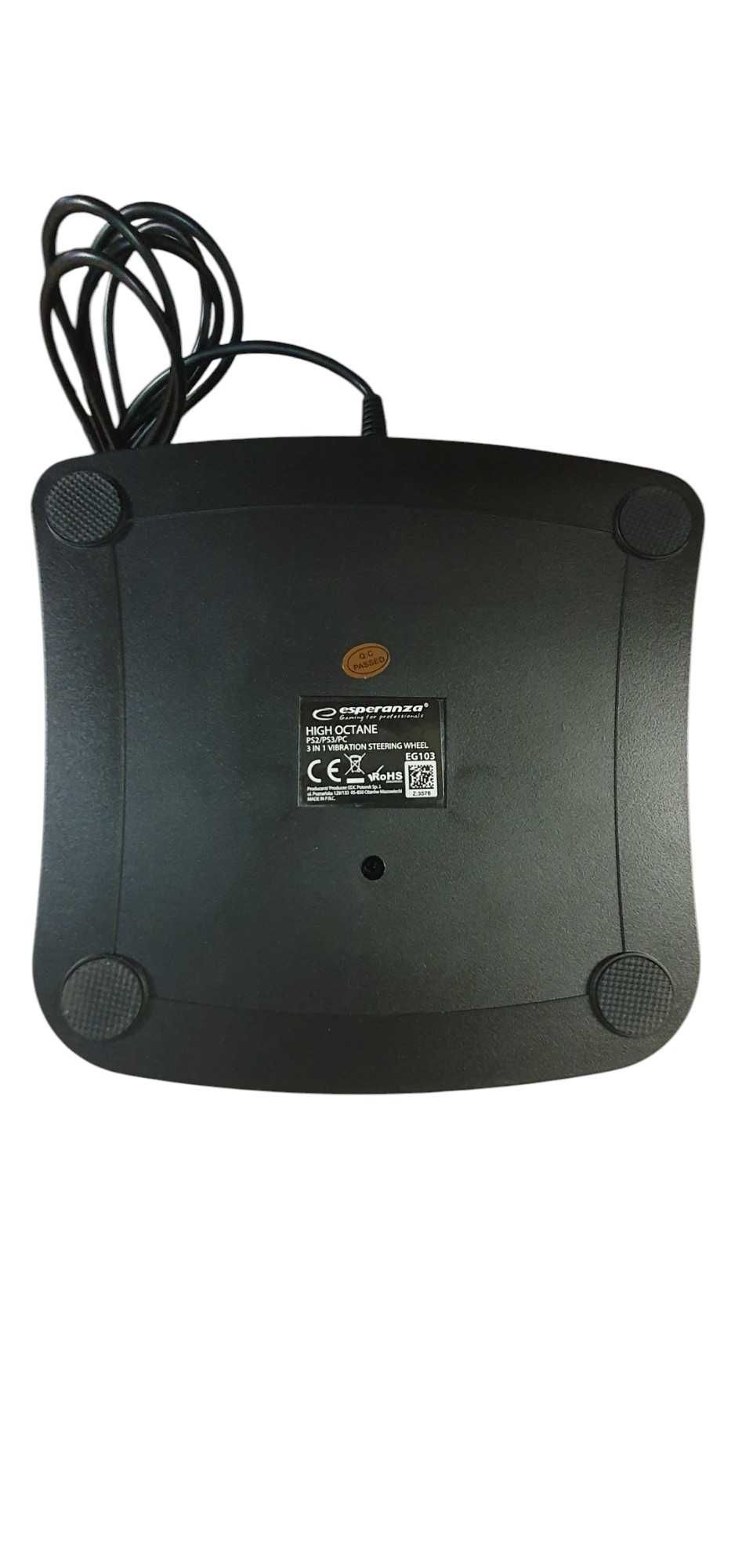 Kierownica z wibracjami EG103 Esperanza do PC/PS2/PS3 HIGH OCTANE