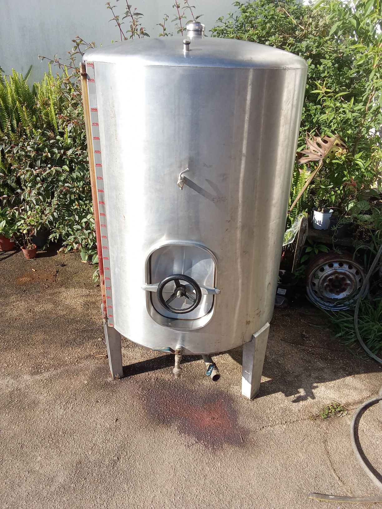 Pipa de inox 550 litros