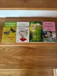Cztery książki Katarzyny Grocholi. Na pomoc kotom bezdomnym.