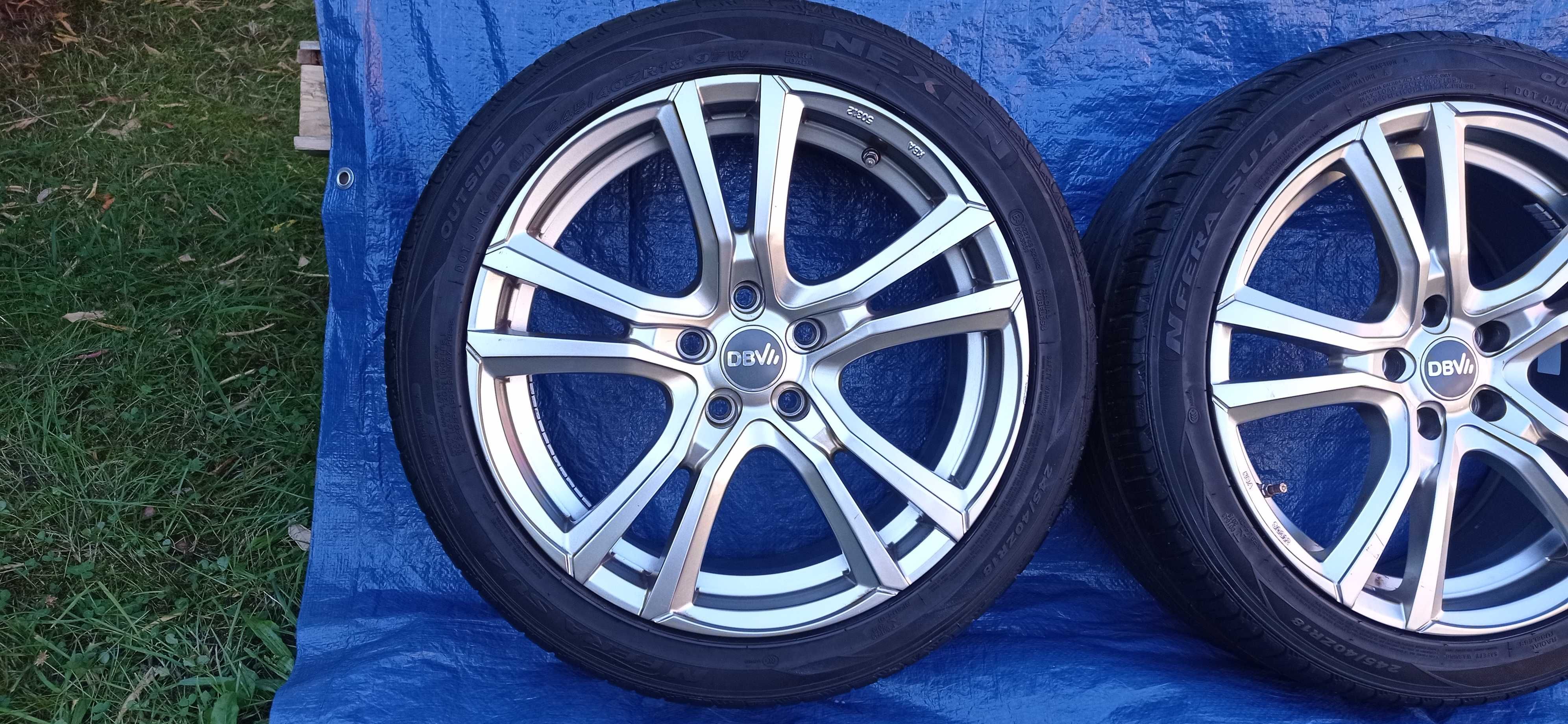 Felgi Koła Aluminiowe 245/40/R18 NEXEN 6.5mm 5x112 VW SKODA AUDI SEAT