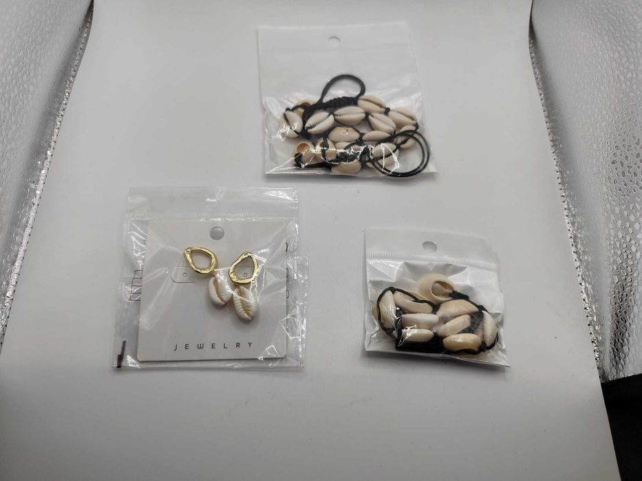 TOFBS – Zestaw Biżuterii z Muszli |Naszyjnik + Bransoletka + Kolczyk