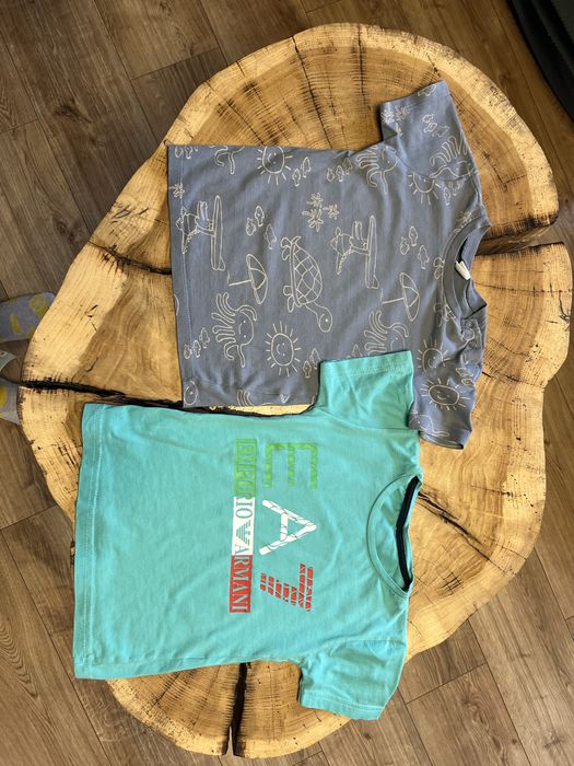 Zestaw dwóch koszulet t shirtów chłopięcych
