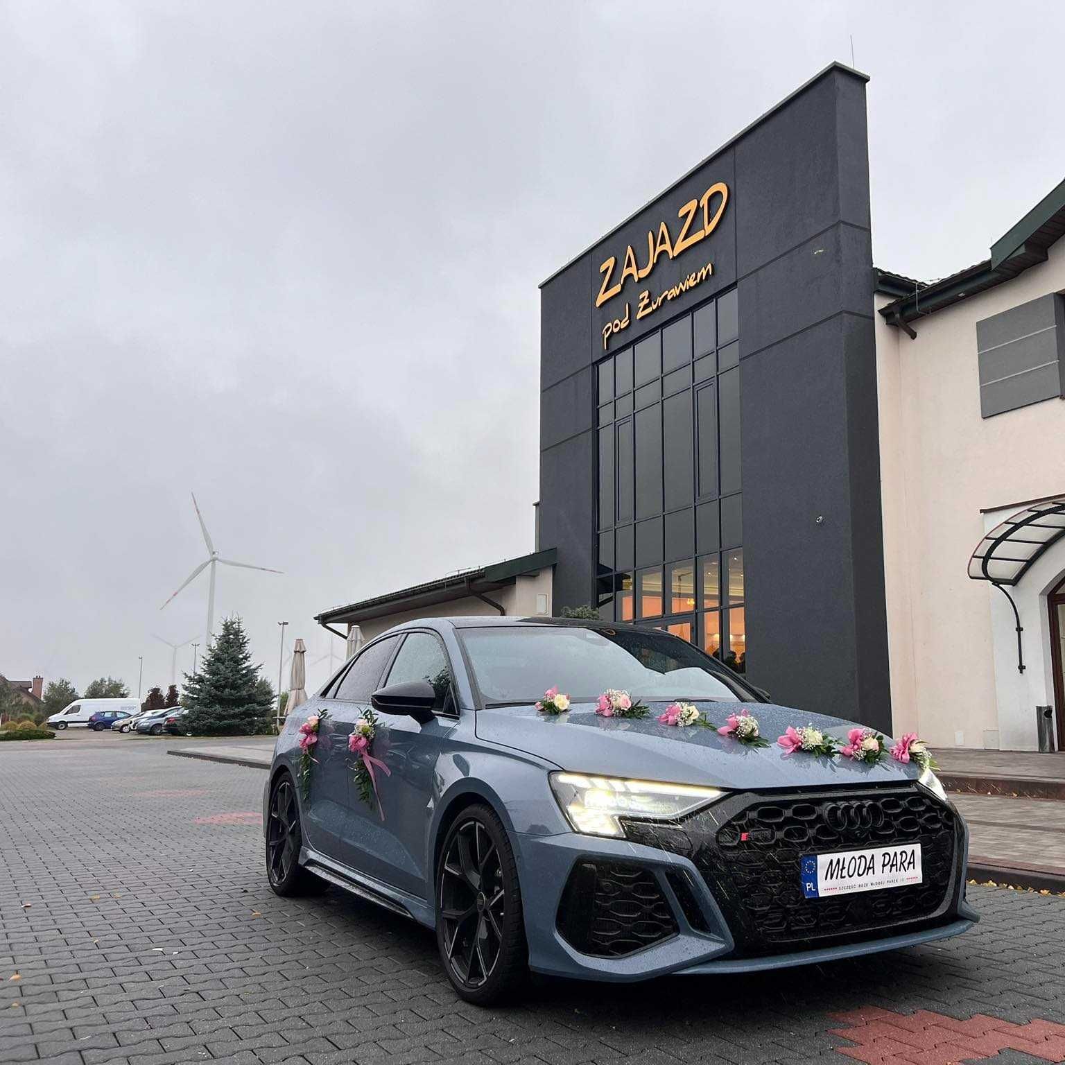 Auto do ślubu : Audi RS3 2.5 litra, 400 koni mechanicznych DWA KOLORY!