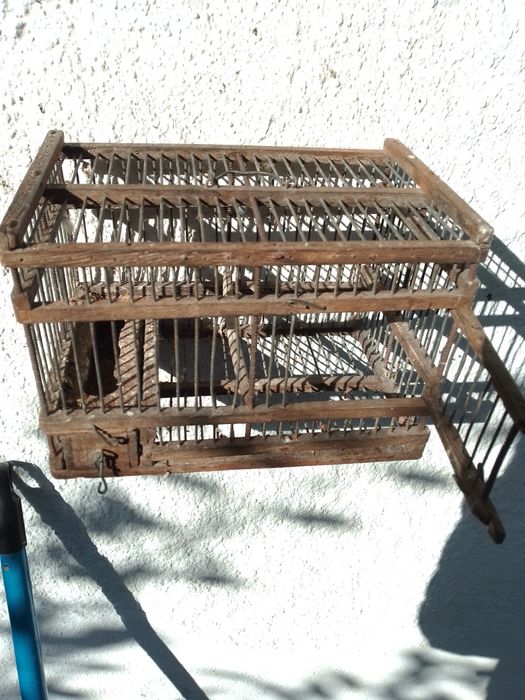 Gaiola com ripas estreitas