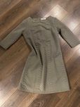 Sukienka Oliwkowa khaki L 40 rękaw 3/4