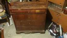 Biedermeier komoda wiąz