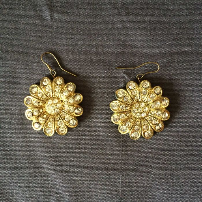 Вінтажні сережки біжутерія Чехословакія