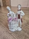 Figurka porcelanowa barokowa para dama z kawalerem Jan Jezela