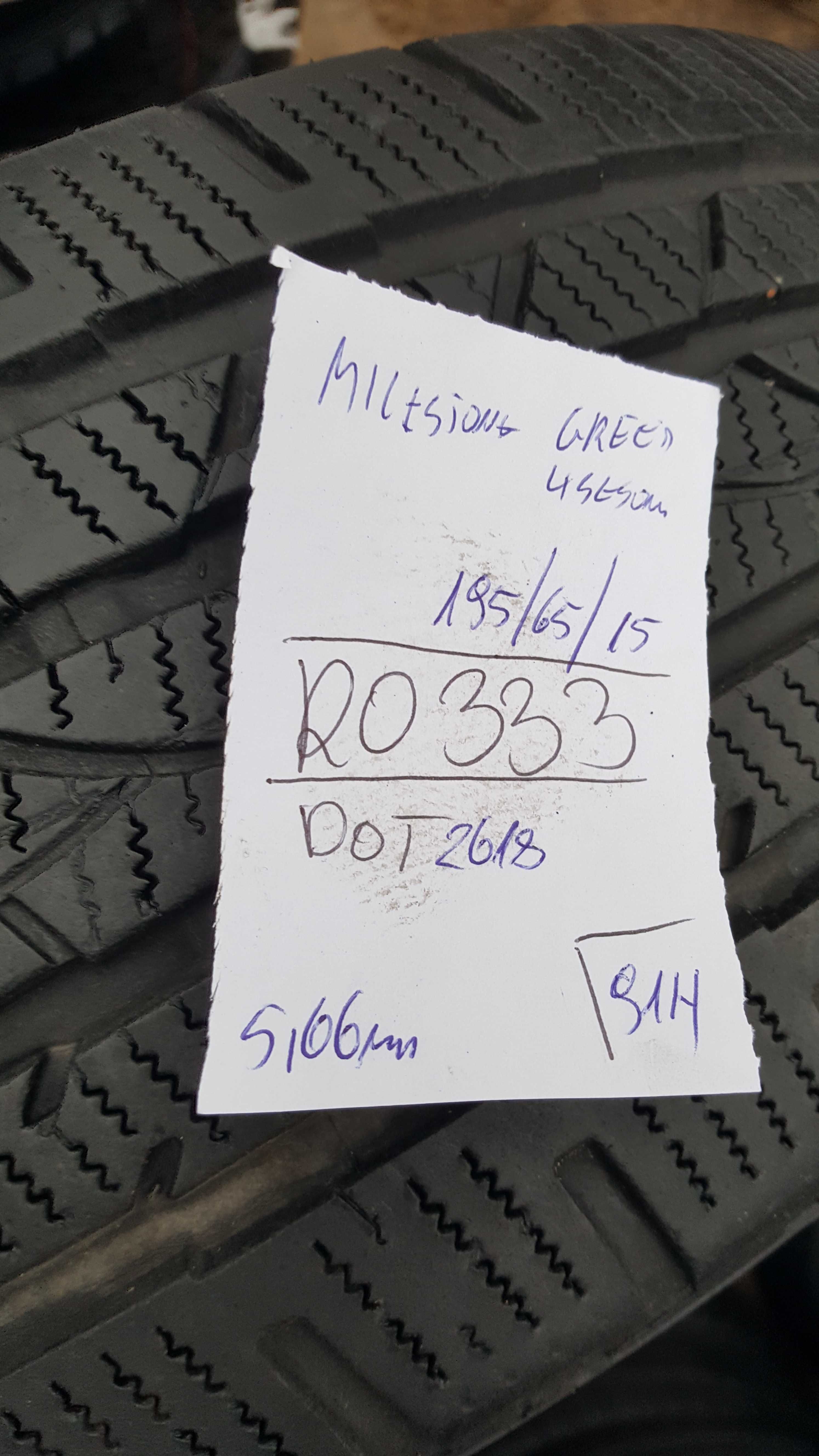 Milestone 195/65 r15 Green 4S /// 5,7mm!!! 2018r 4Seasons