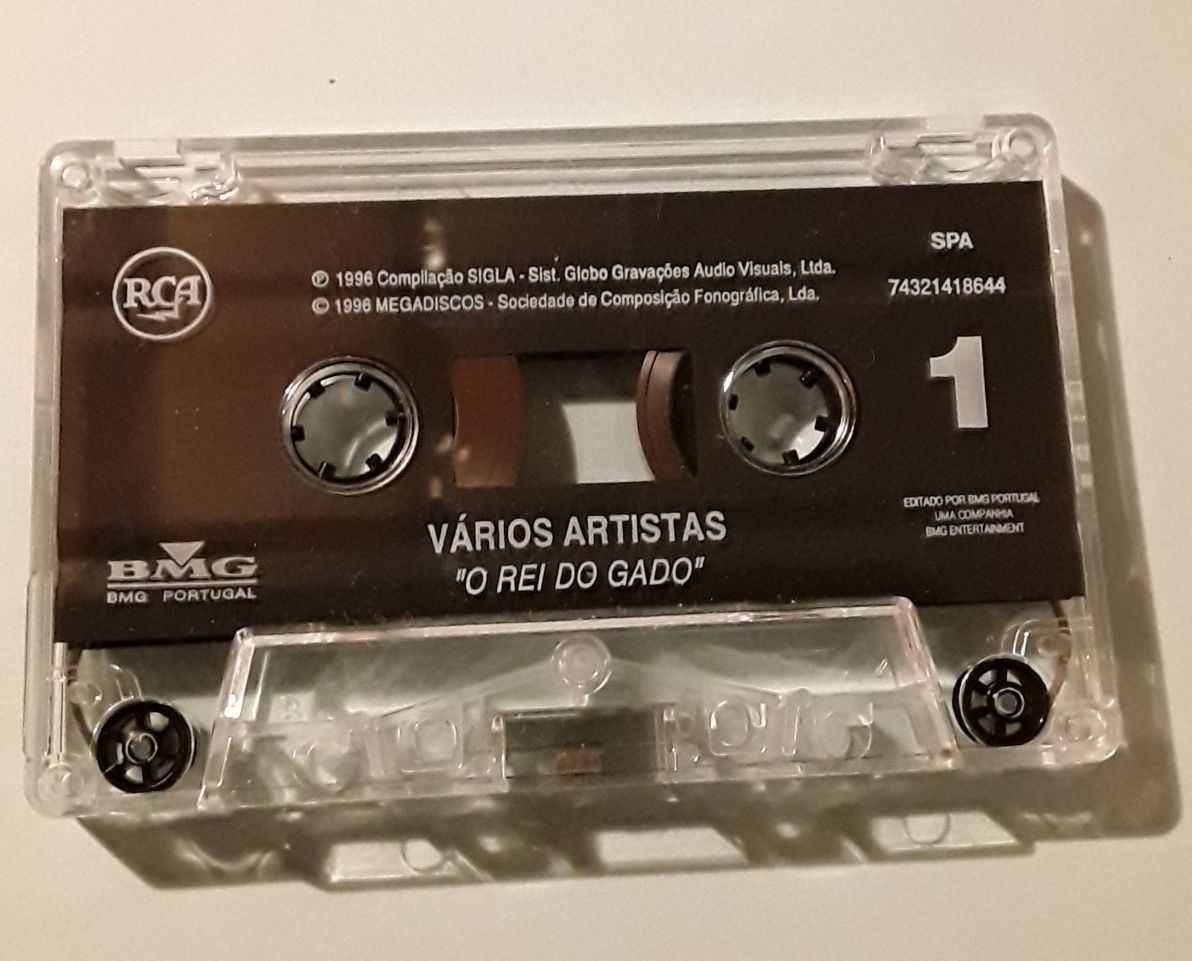 Cassete música brasileira "Rei do Gado" - vários artistas