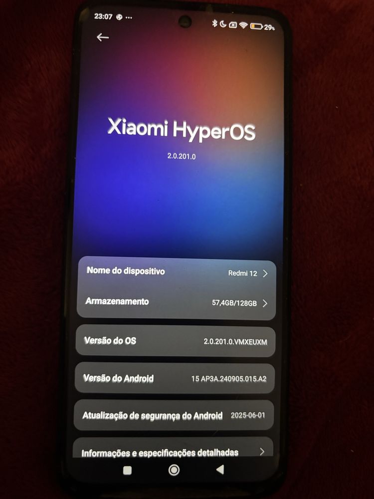 Xiaomi redmi 12 Como novo