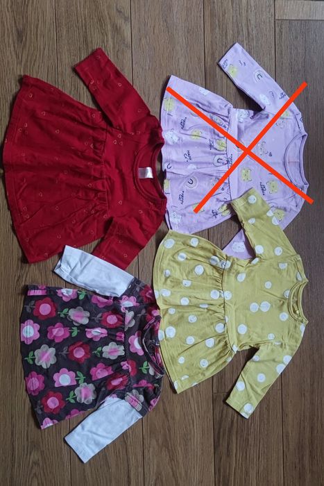 3 sukienki rozmiar 62