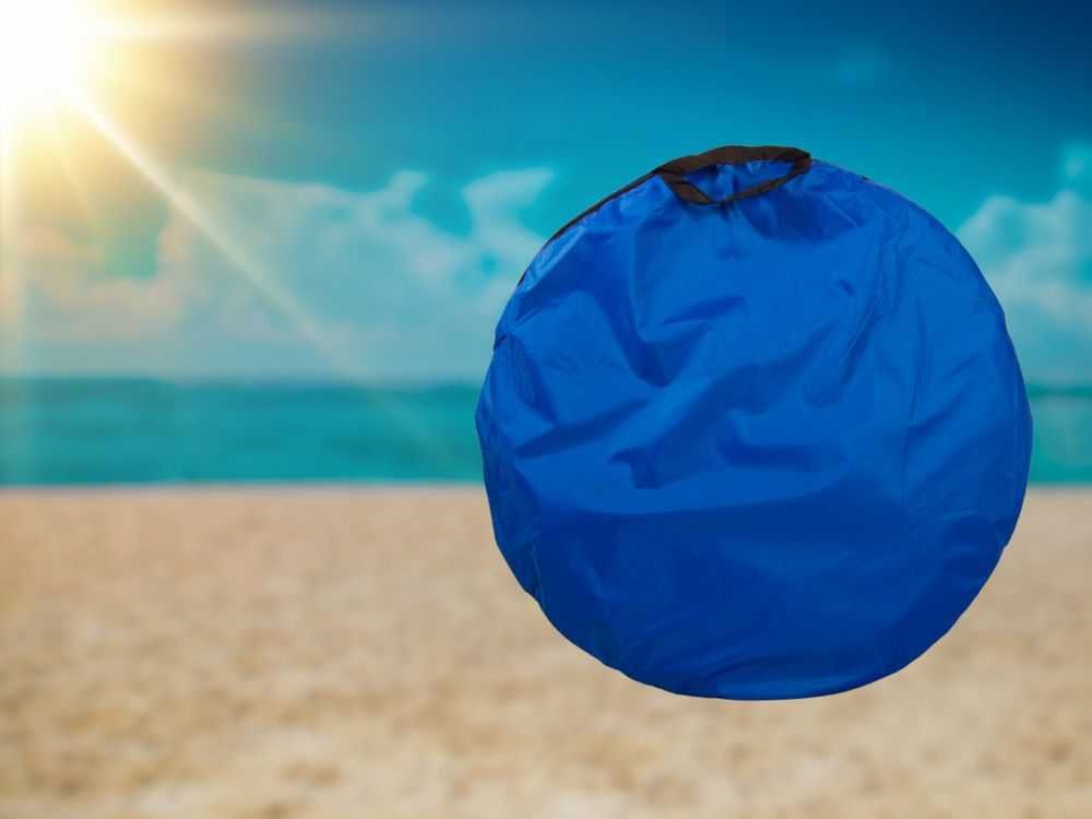 Namiot plażowy parawan samorozkładający duży na plażę do ogrodu