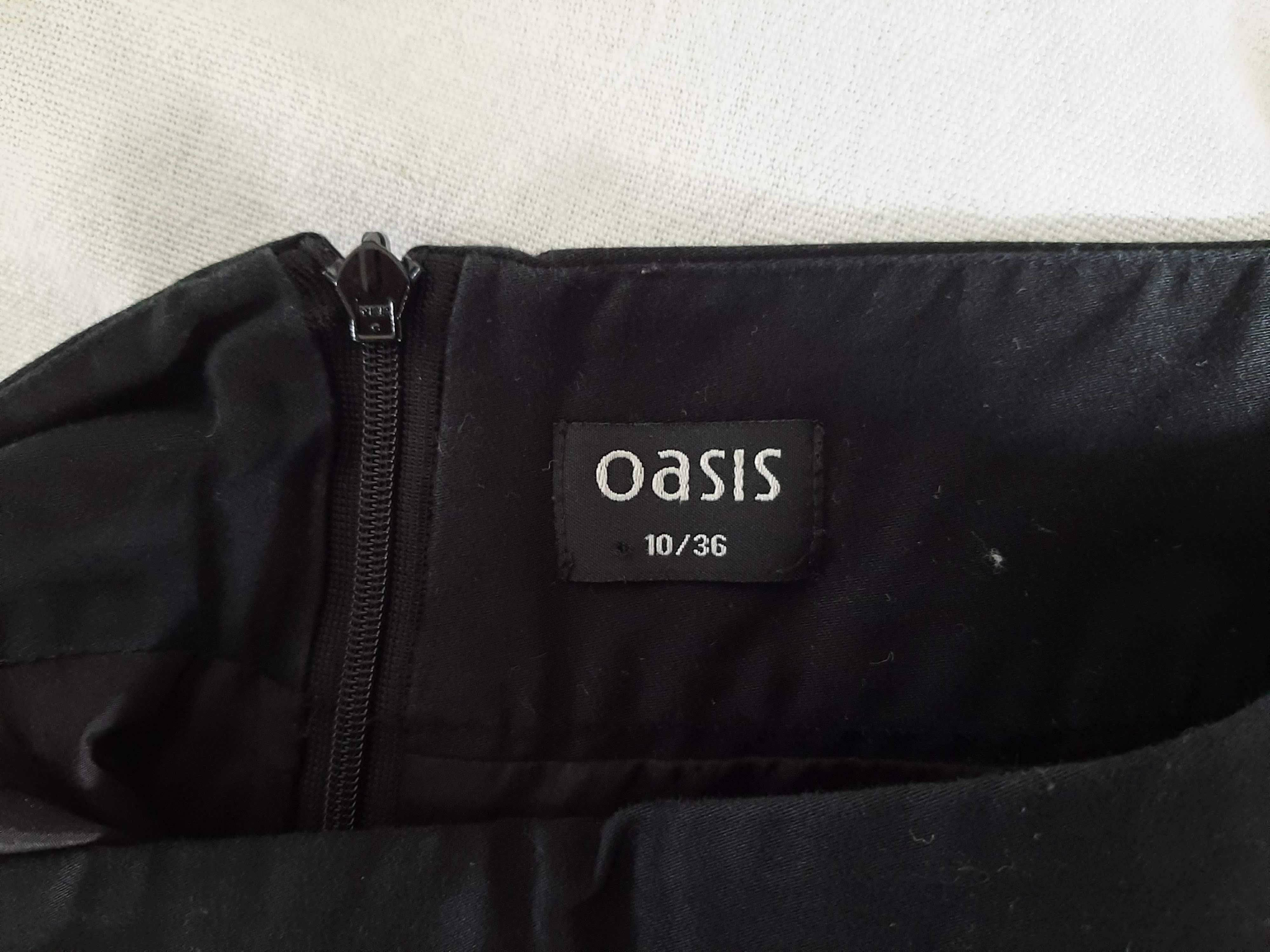 Czarna spódnica Oasis s/36 kieszenie