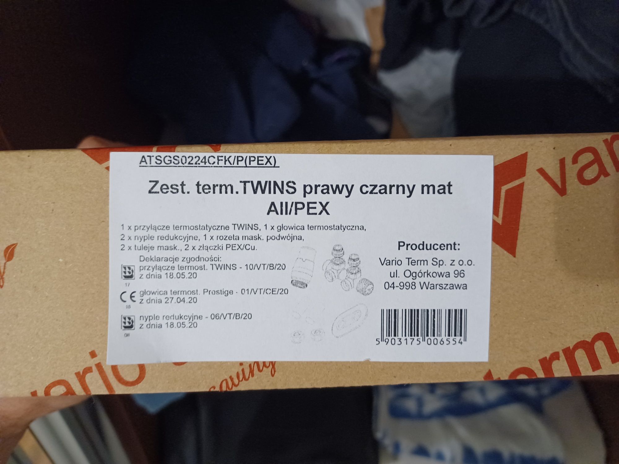 Vario Term Twins All in one Czarny mat prawy pex