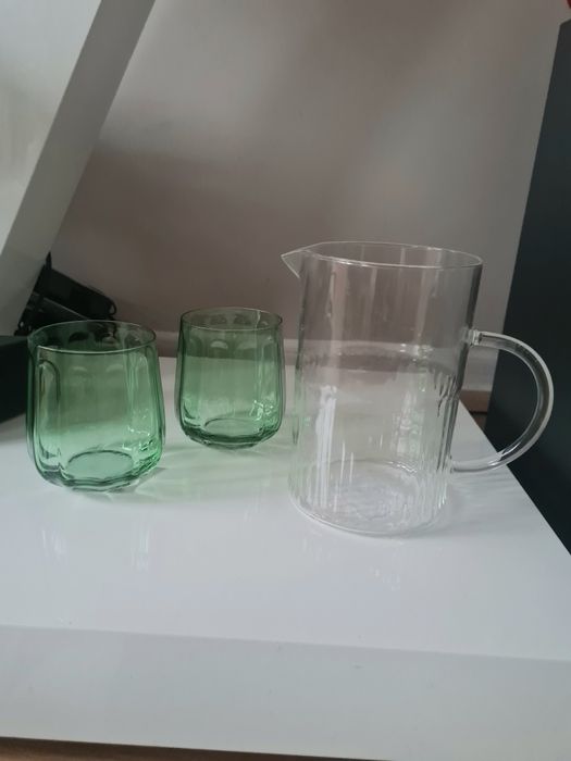 Sinsay dzbanek szklany i szklanki nowy zestaw