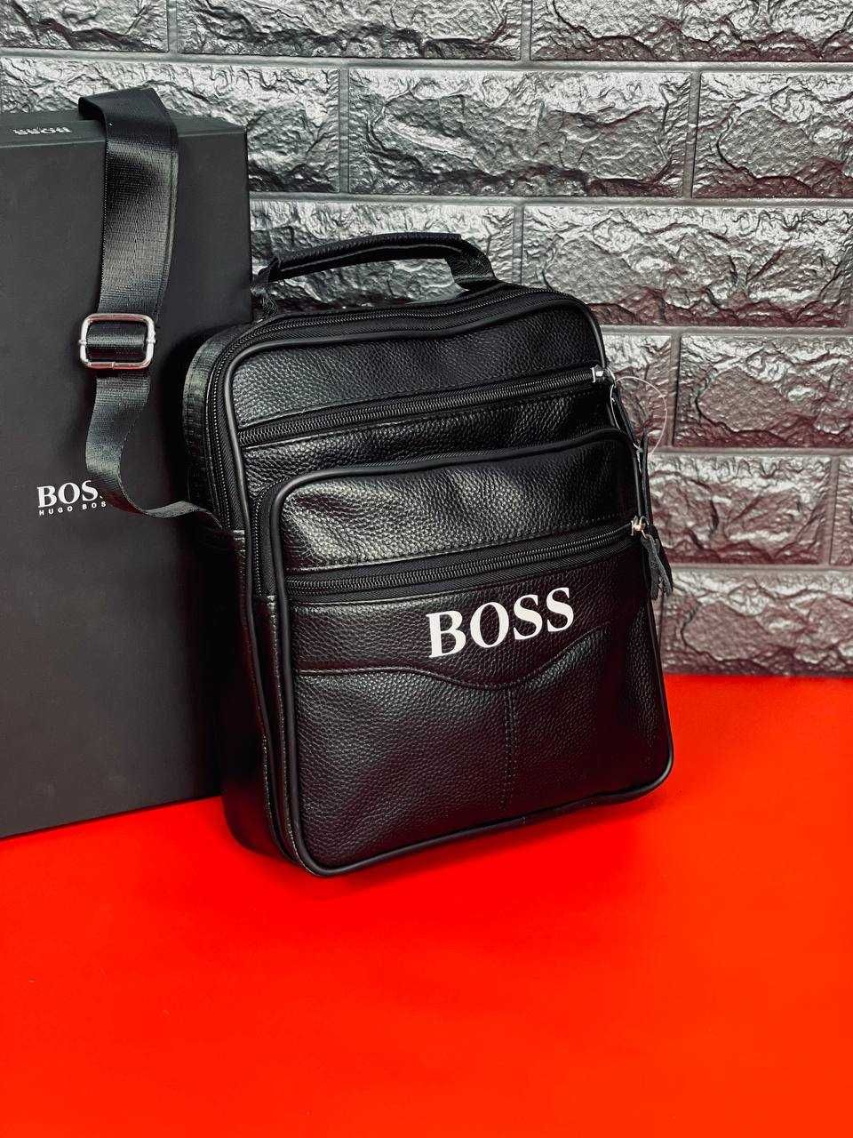 Сумка барсетка слинг Hugo Boss Натуральная Кожа! Сумка через плечо