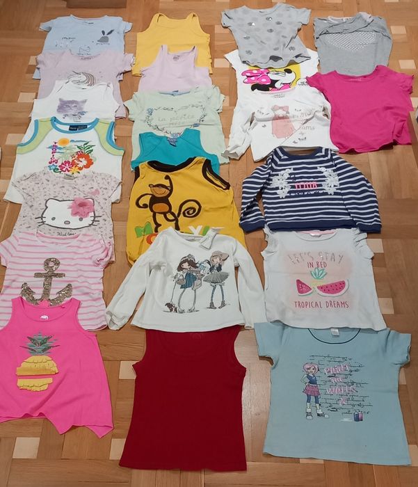 Koszulki dla dziewczynki duża paka