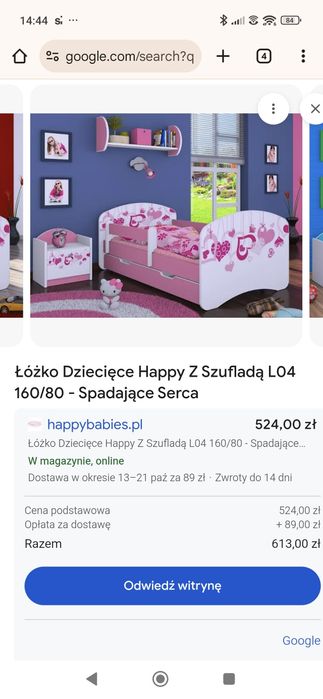 Łóżko dziecięce z szufladą 80x160