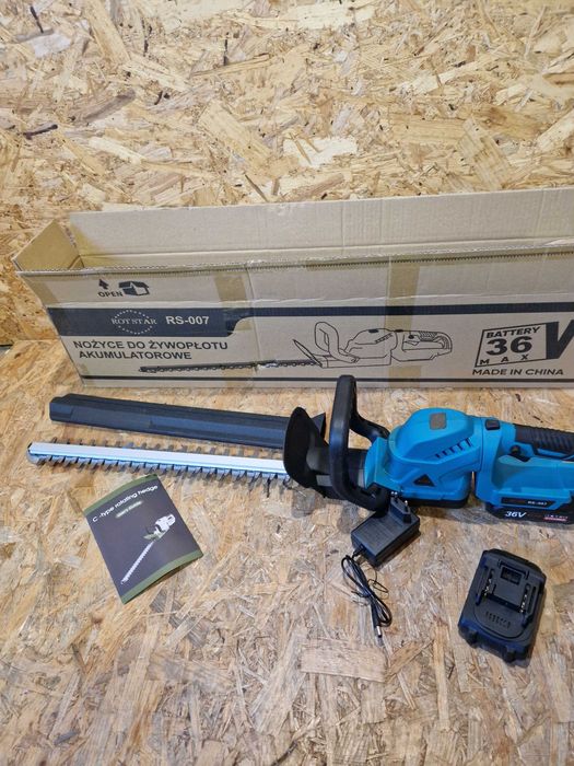 Nożyce do żywopłotu krzewów 2x aku 36v akumulatorowe 510mm