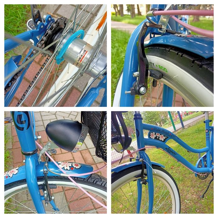 NOWY damski rower miejski cruiser LEADER PALM BEACH, koła 26",rama 17"