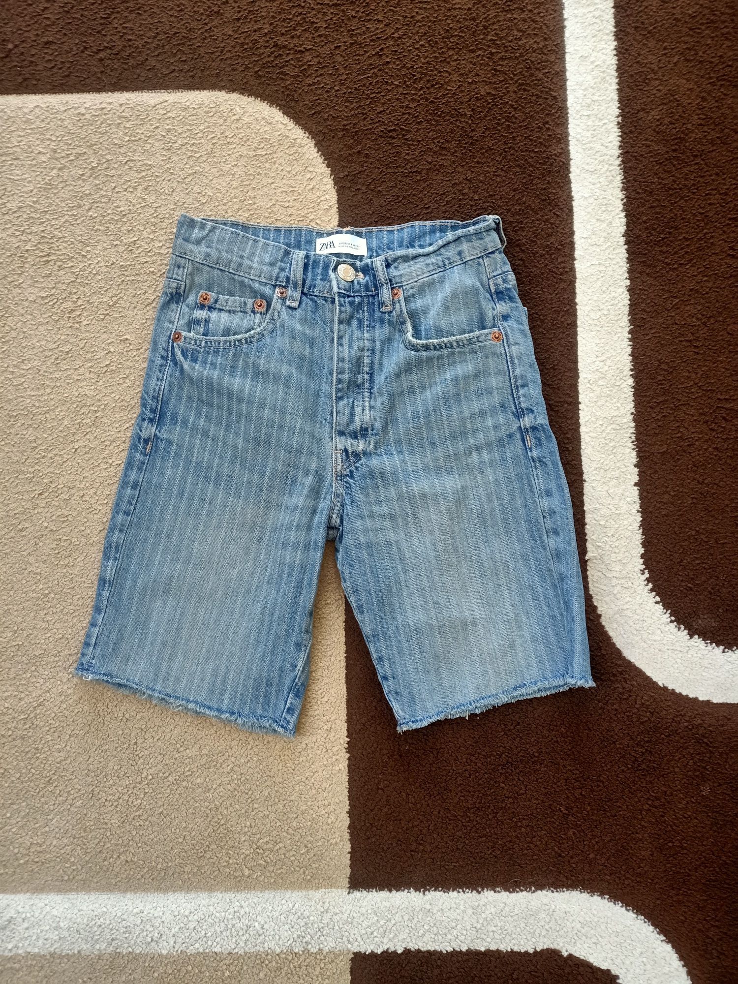 Spodenki Bermudy jorts jeansowe Zara