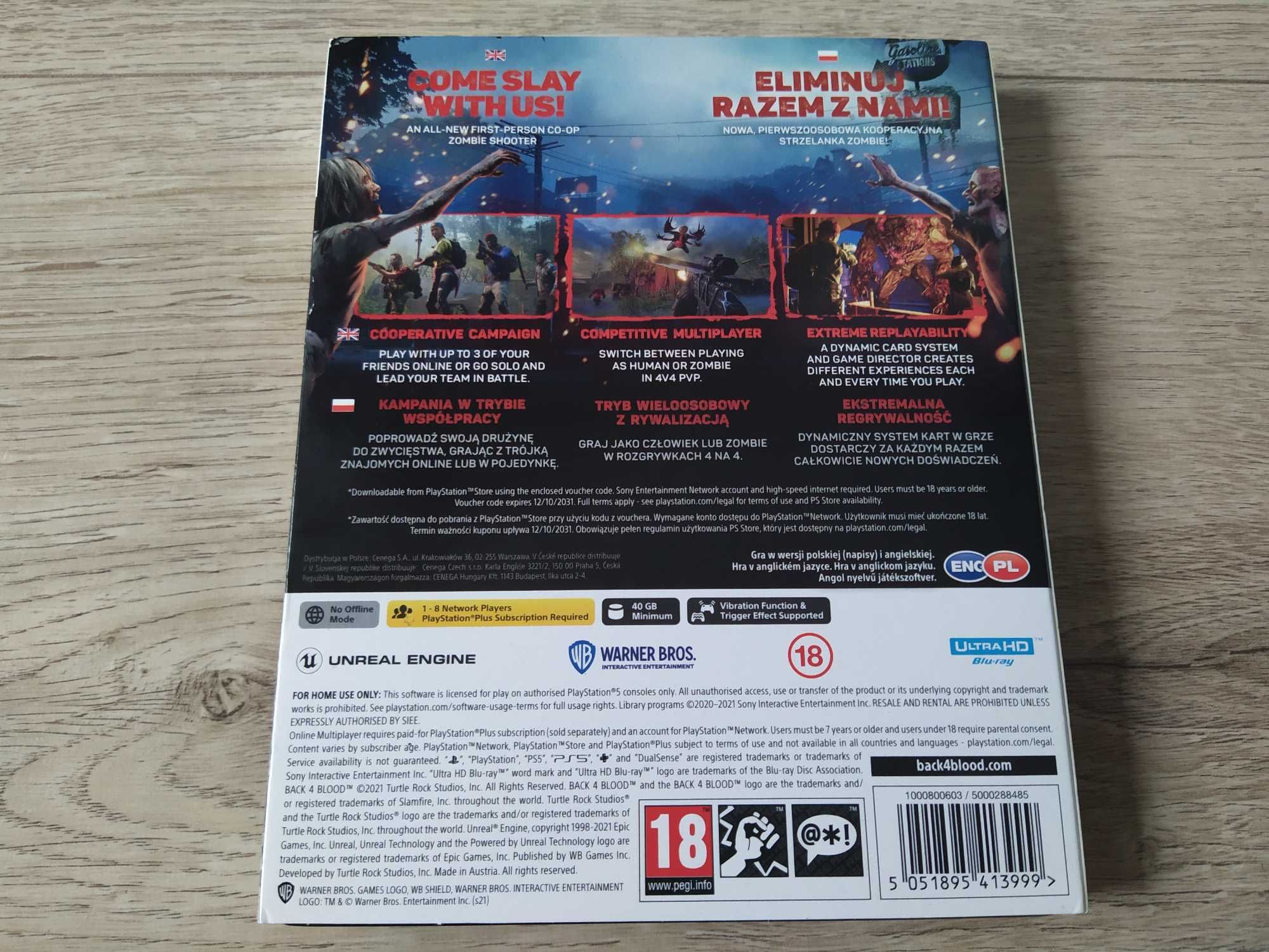 Back 4 Blood EDYCJA SPECJALNA [PS5] (PL) Steelbook