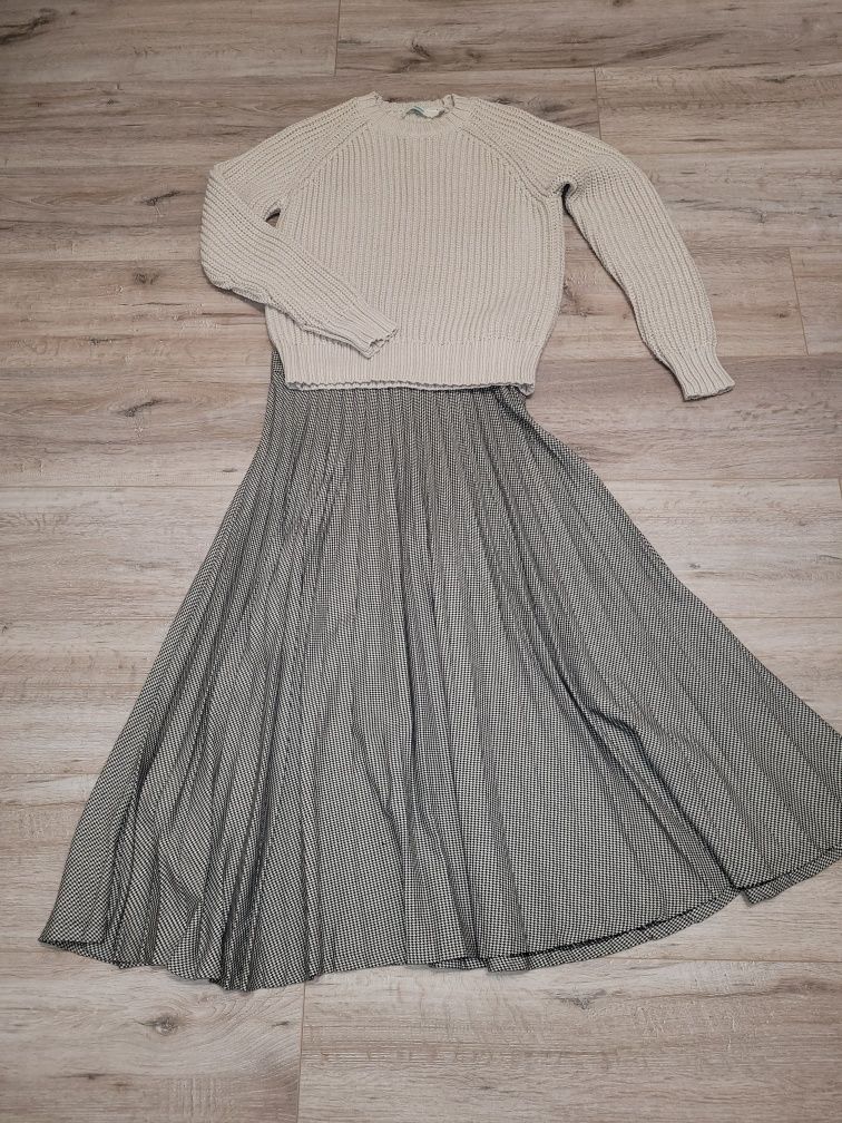 Стильний лук Befree светр і юбка плісе