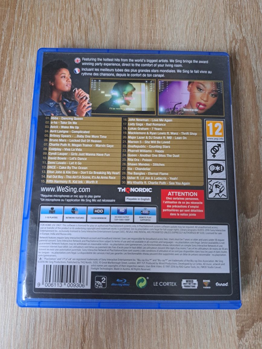 Gra We Sing Ps4 Jak Sing Star SingStar