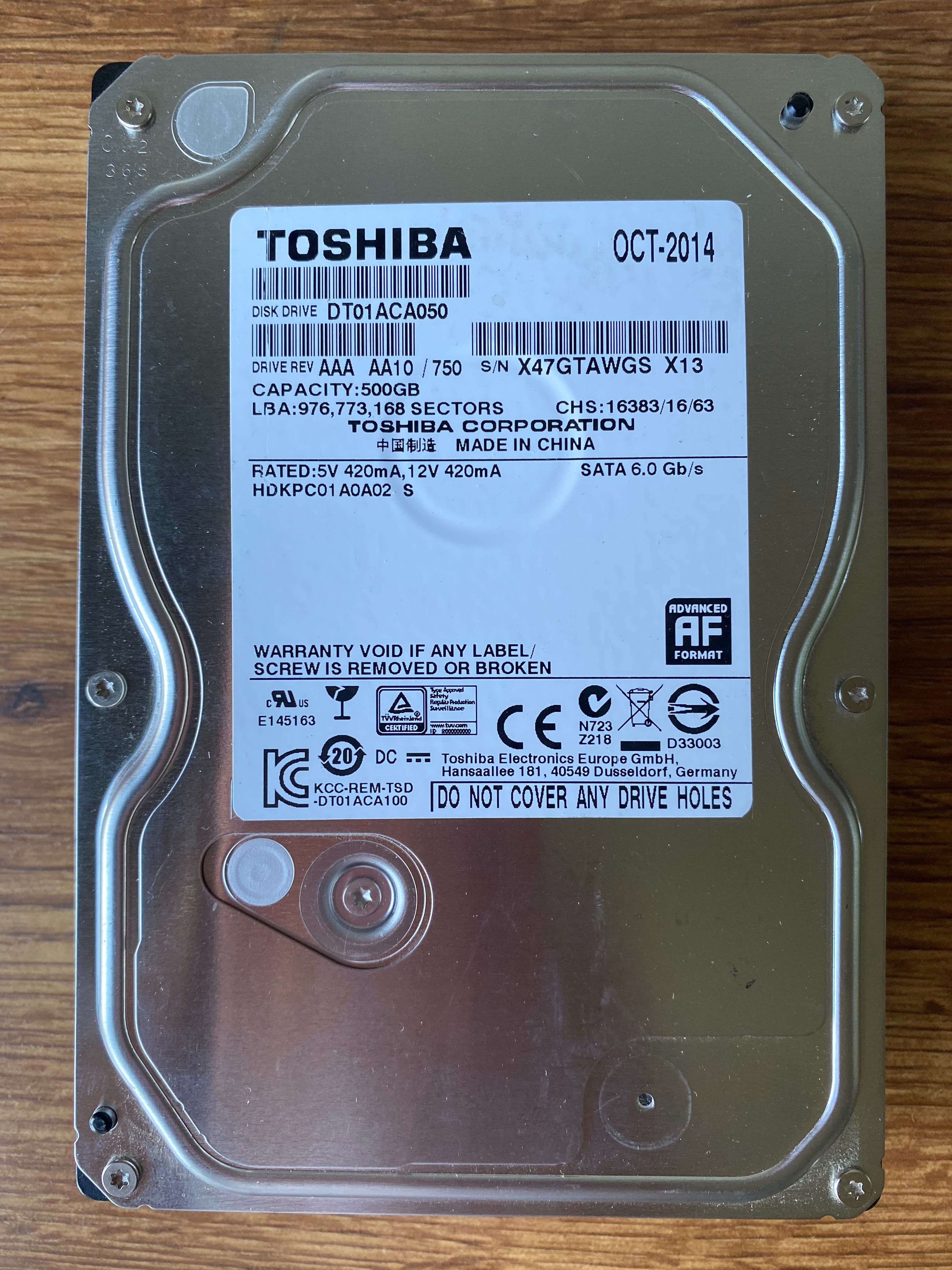 Жорсткі диски Samsung, Seagate, WD, Toshiba 320Gb 500Gb 1Tb 2Tb 3,5"