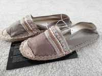 Espadryle damskie buty 37 Maroko ESMARA koraliki cekiny kolory beż
