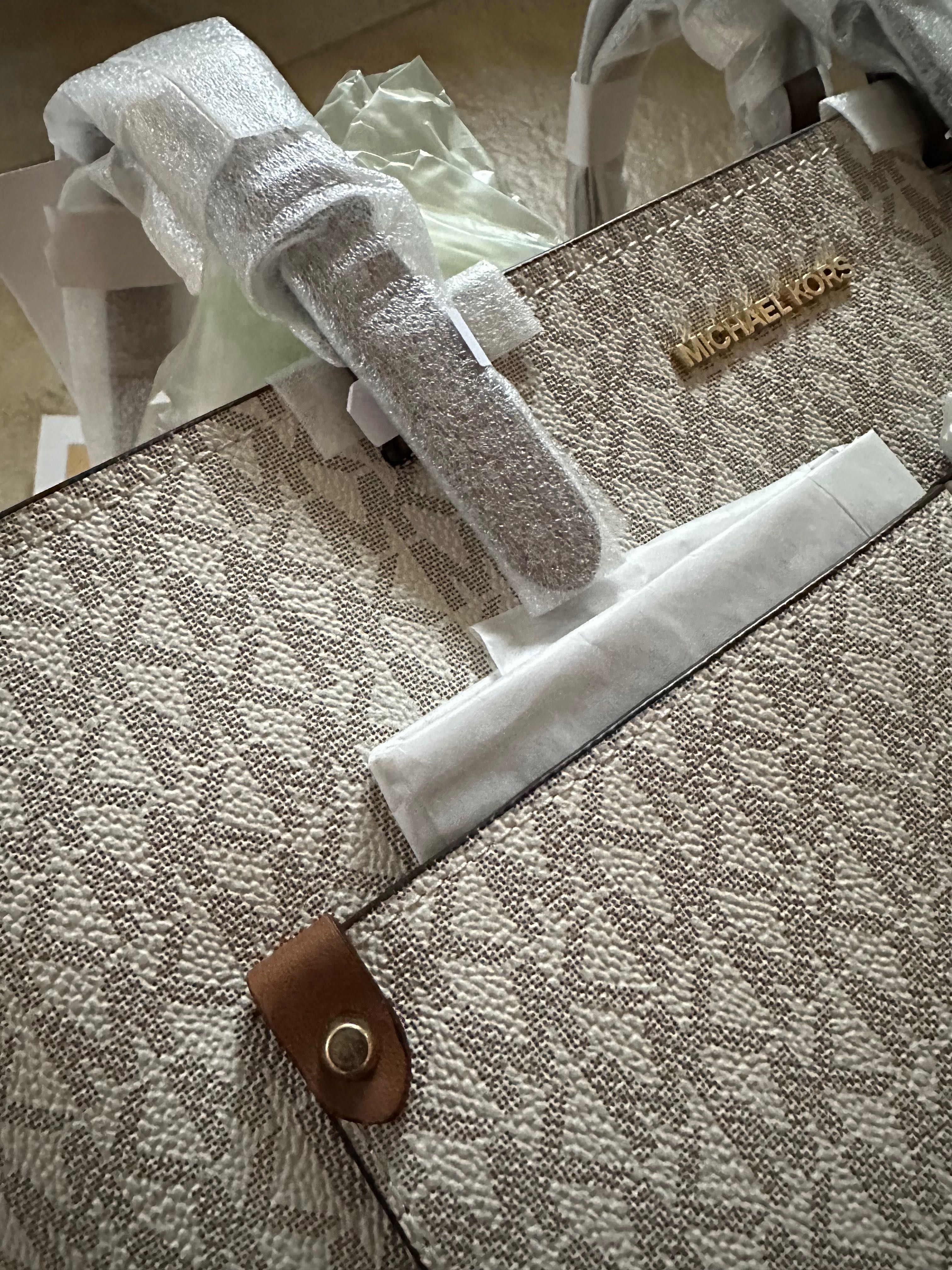 Torebka Michael Kors Shopper Jet Set Medium z Logo Beżowa
