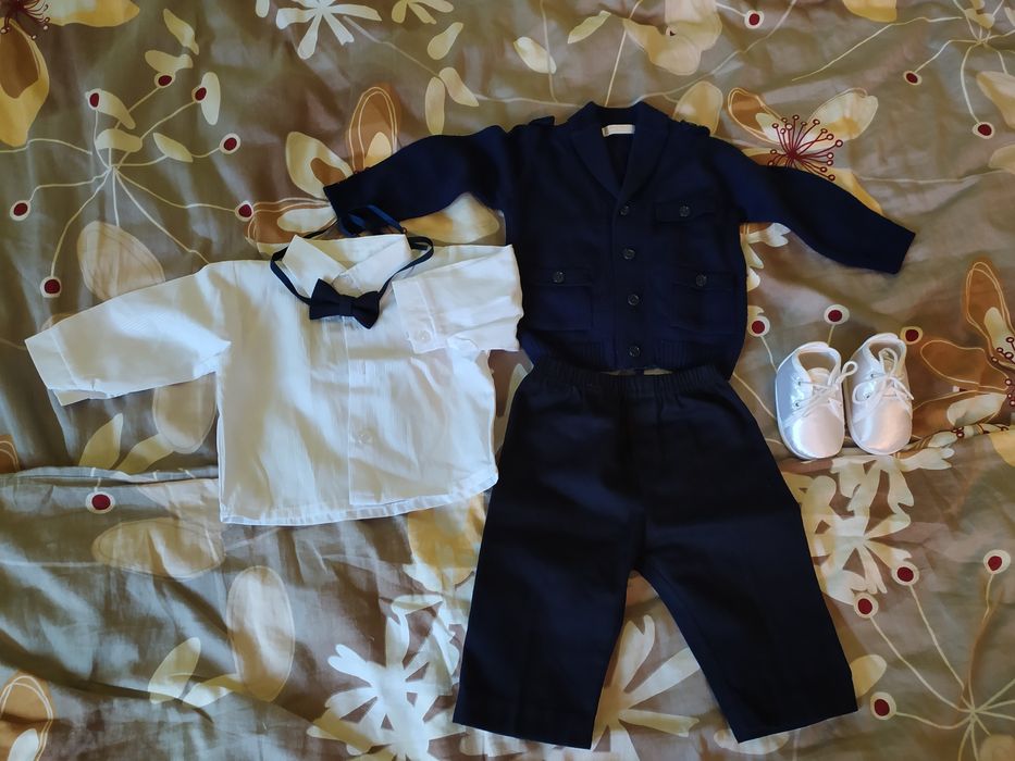 Komplet do chrztu chlopiec 62-68