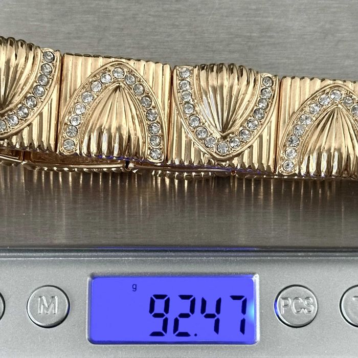 Złota bransoletka oryginalna Swarovskiego z ok. 1980 roku