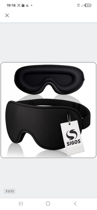 Nowa maska na oczy 3D do spania zaciemniająca