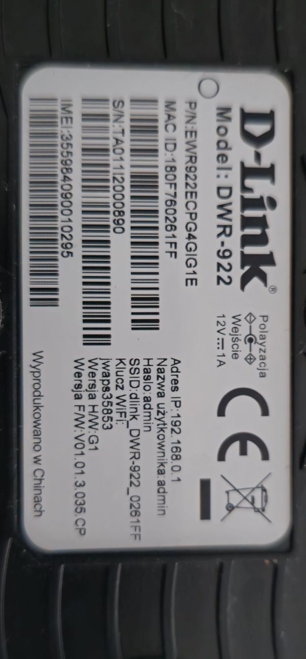 Router D Link DWR 922