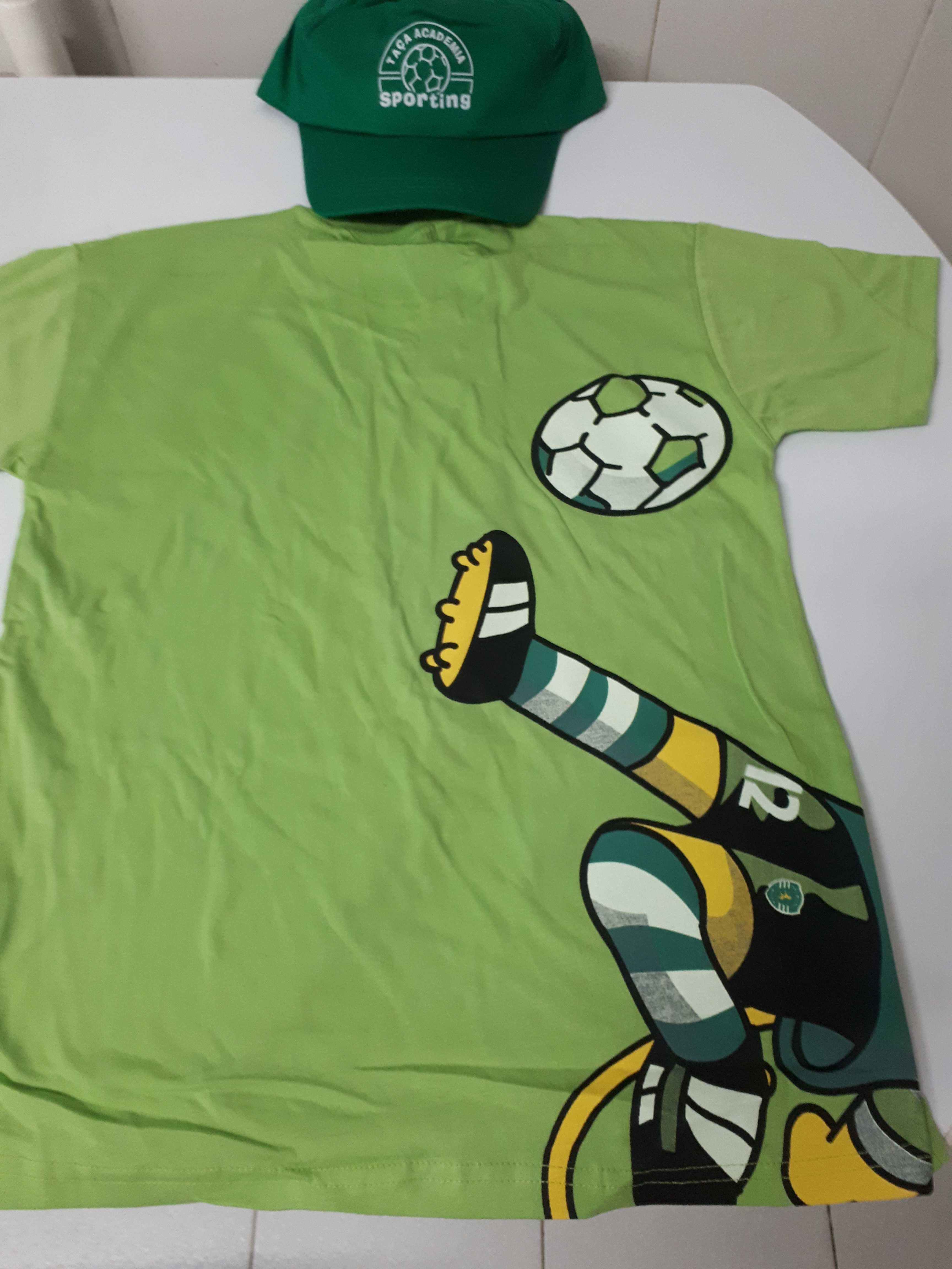 Camisola S e Boné da Taça Academia Sporting NOVO