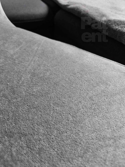 Pokrowce na krzesła miękkie welurowe komplet szare 4 sztuki