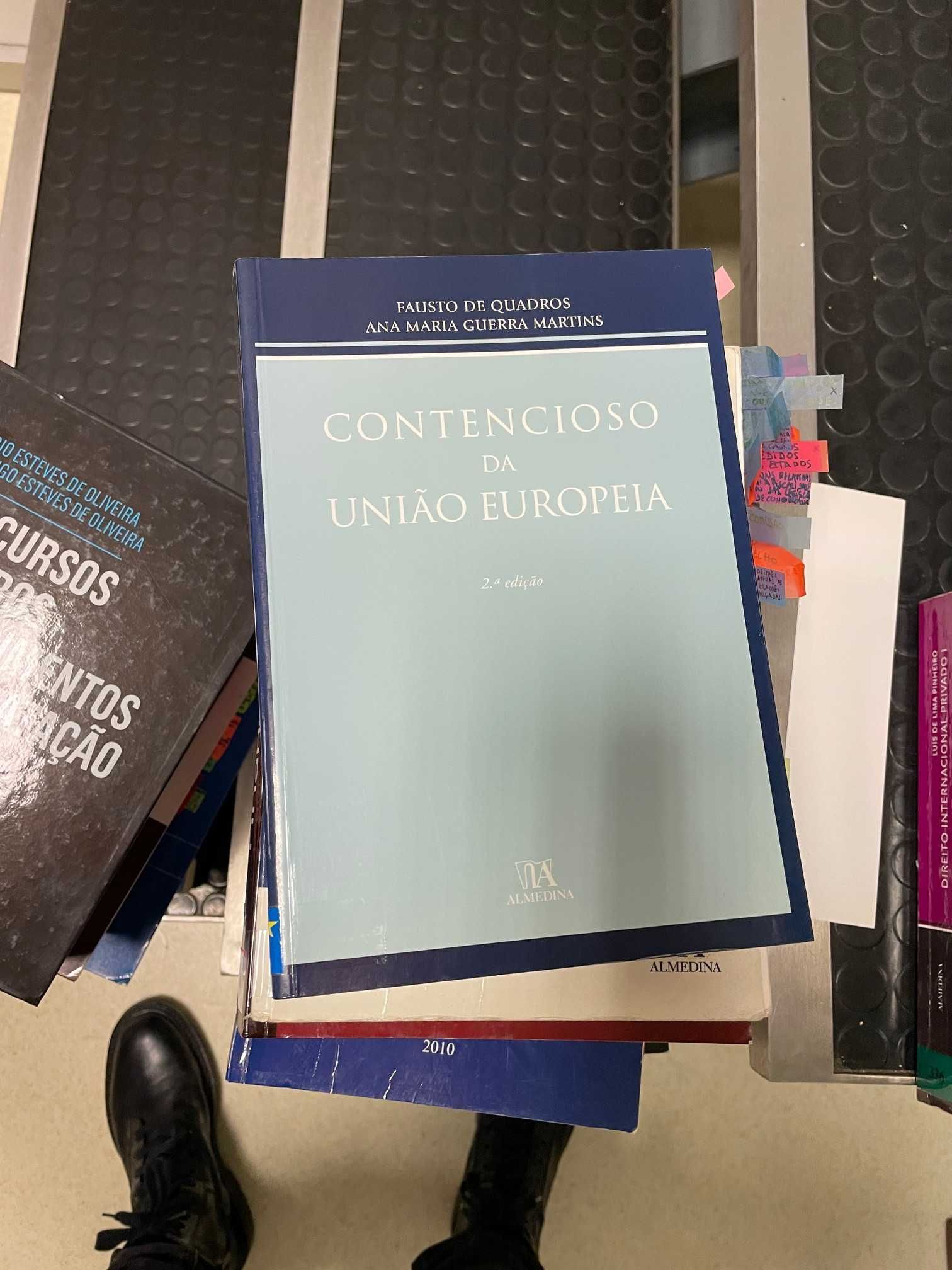 livro contencioso da união europeia- fausto de quadros- almedina