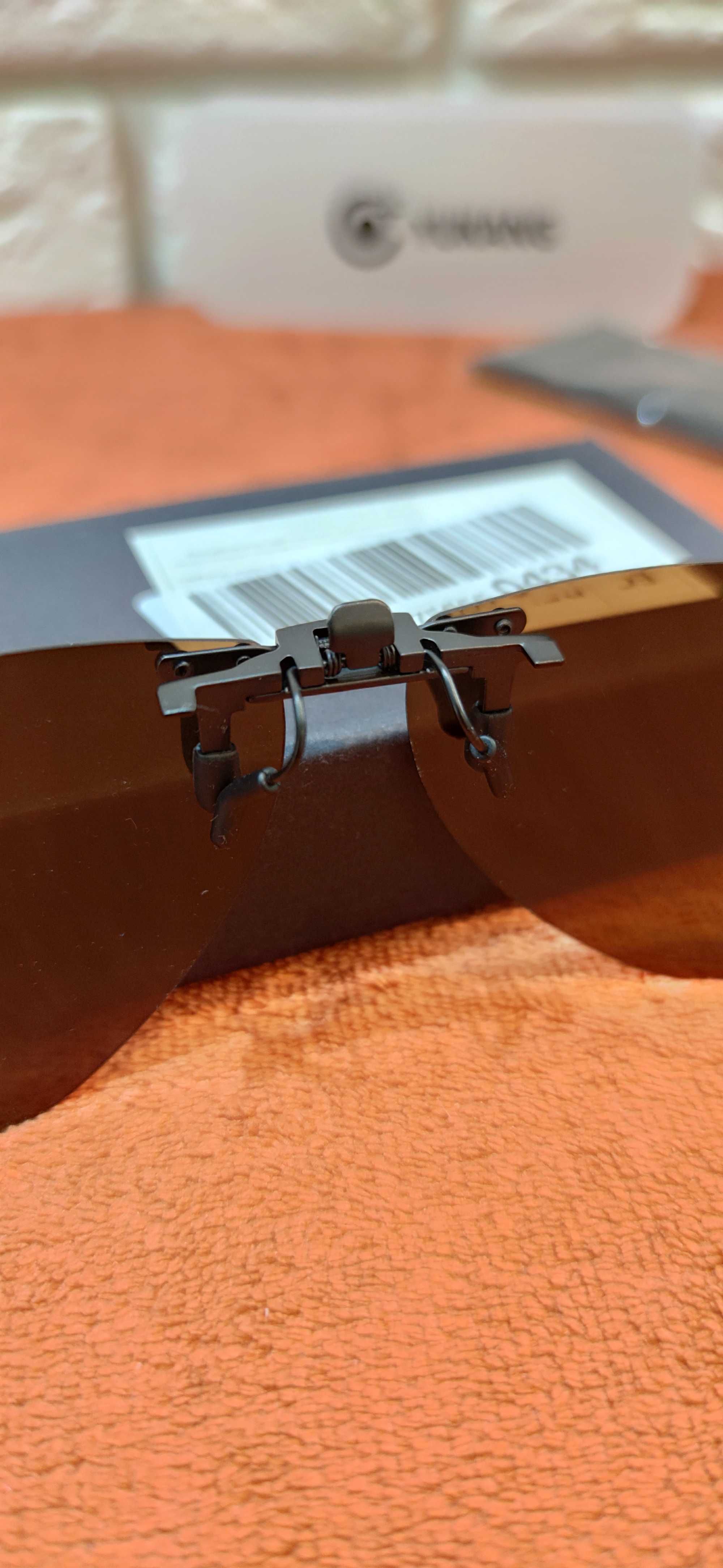 szkła mocowane do okularów przeciwsłoneczne polaryzacyjne  UV400 klips