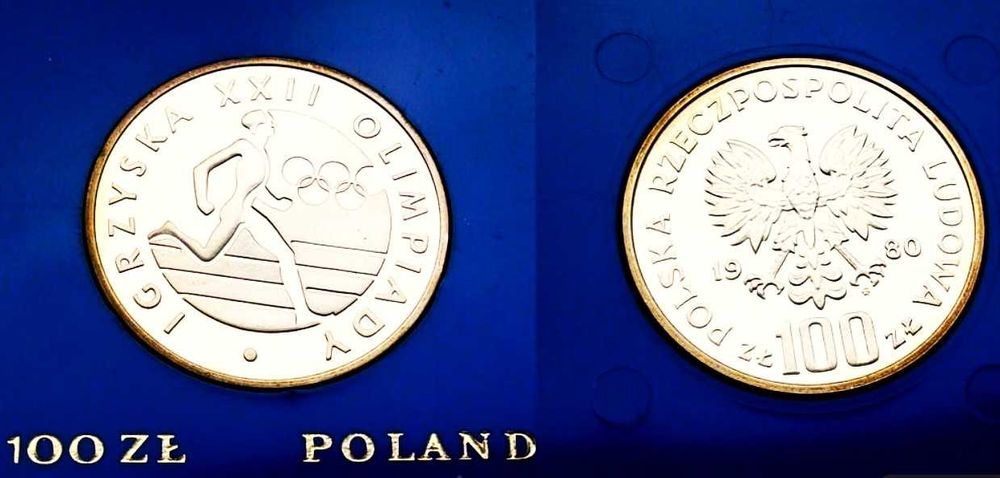POLSKA 1980-Olimpiada w Moskwie - 100 ZŁ MENNICZA! Gratis wysyłka!