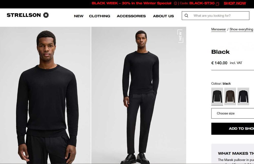 Strellson, оригінальний светр-джемпер   М/L