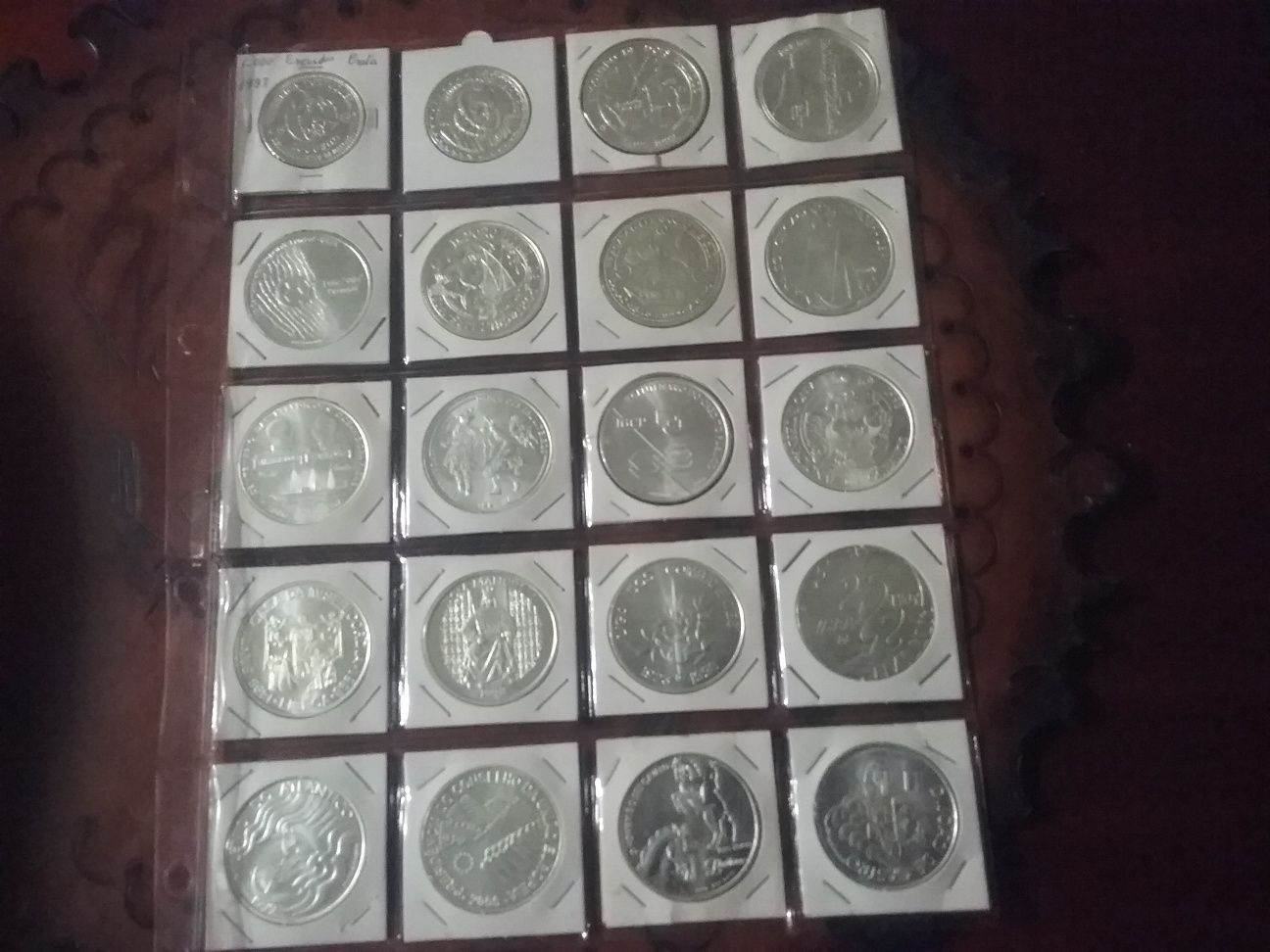 20 Moedas de 1.000$ escudos Novas preço 210€