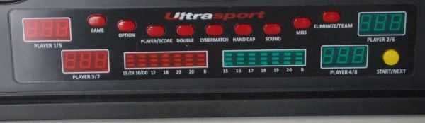 Ultrasport Elektroniczna tarcza do gry w darta z drzwiami zamykana