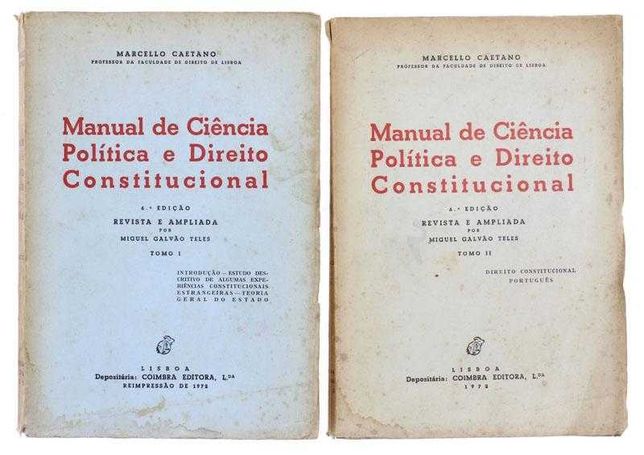 Manual de Ciência Política e Direito Constitucional, Marcello Caetano