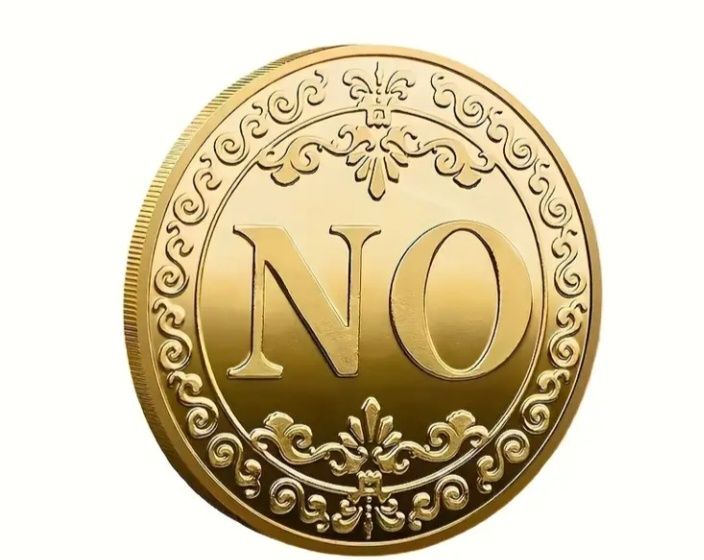 Монета Биткоин.  Монета YES.NO.Сувенир.
