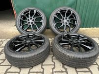 Диски чорні RC 5/100 R18 7J ET39+літо нове 215/45R18 Nexen Nfera 2023