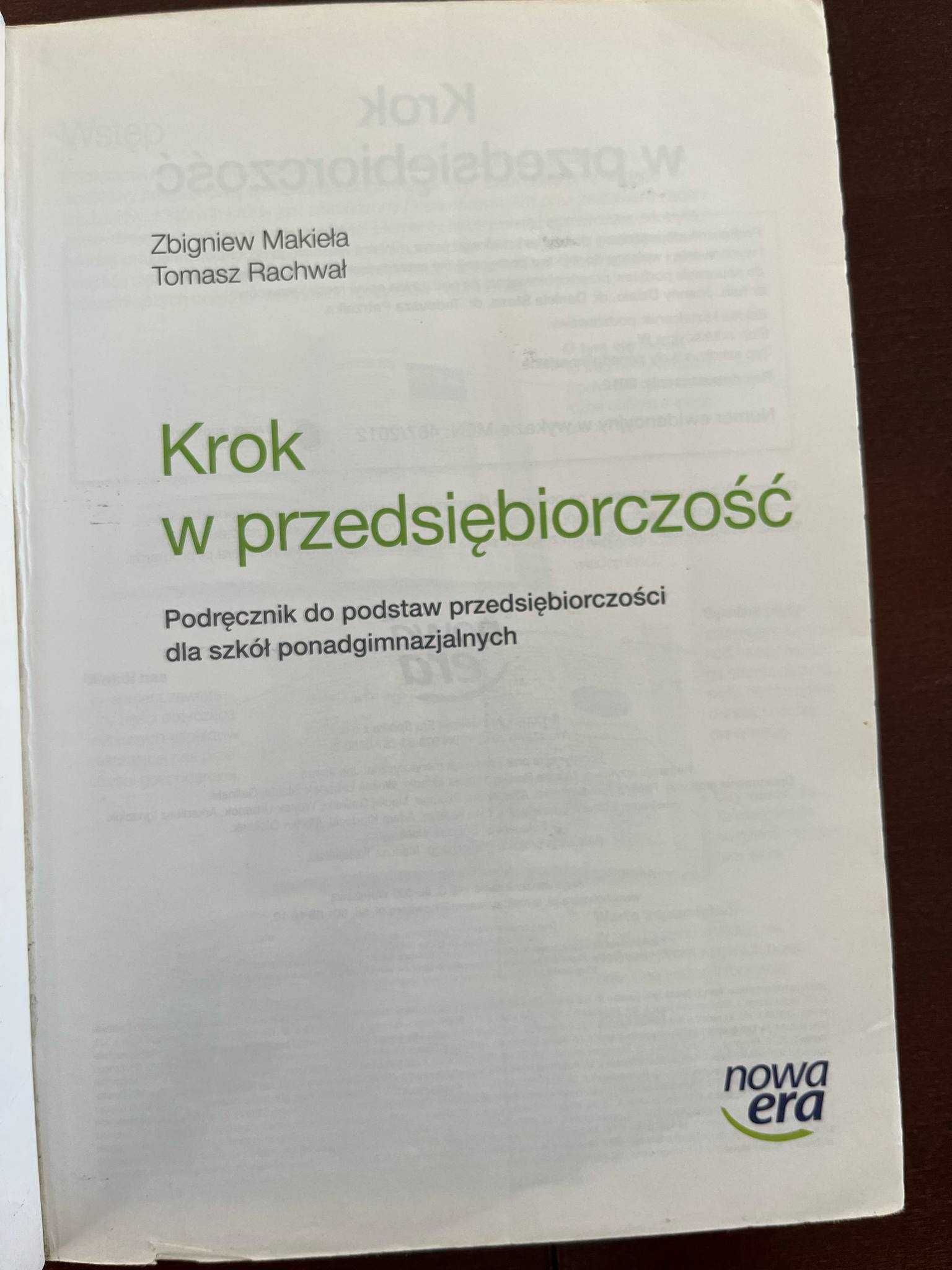 Krok w przedsiębiorczość - podręcznik