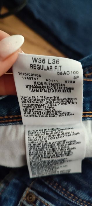 Męskie spodnie jeansowe Regular fit roz Xl